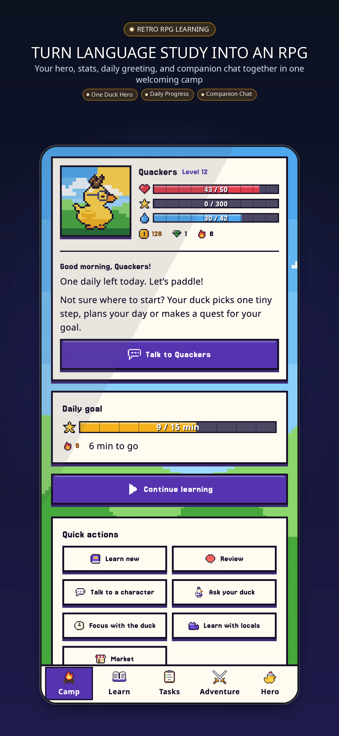 LinguaDuck 2.1 — Turn language study into an RPG