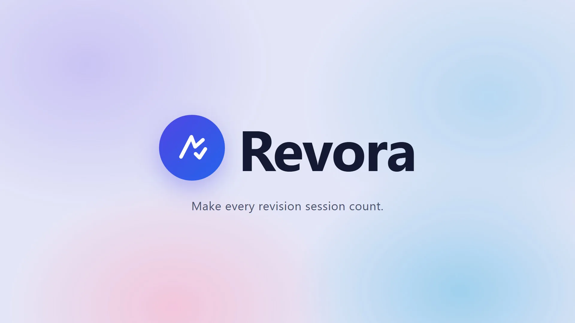 The Revora mark and name — “Make every revision session count.”