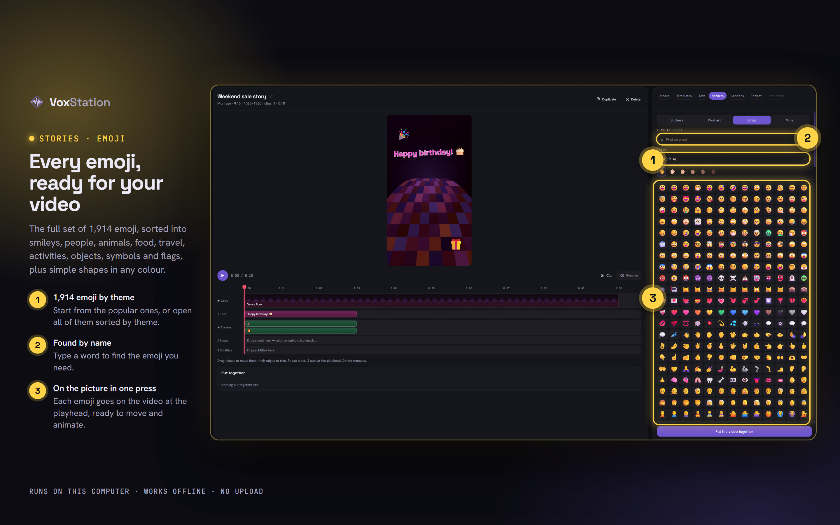 VoxStation: Every emoji, ready for your video