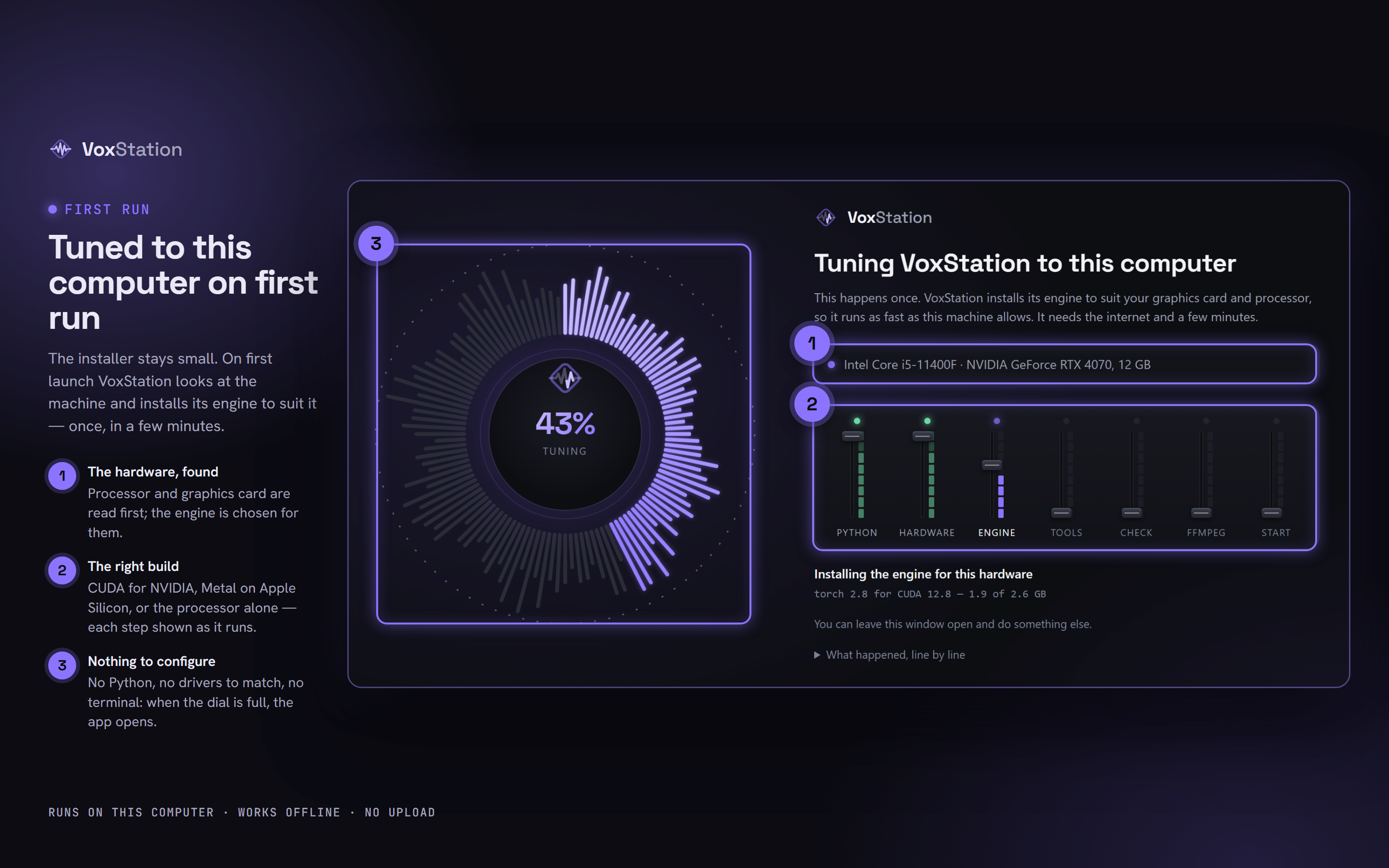 VoxStation: Tuned to this computer on first run